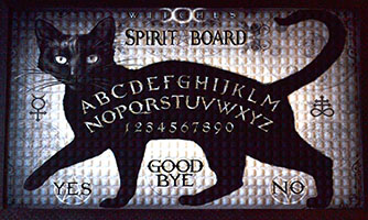 17 5/8" x 19 1/2" Cat Spirit door mat - Click Image to Close