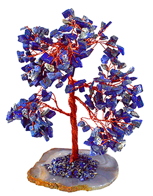 8" Lapis gemstone tree