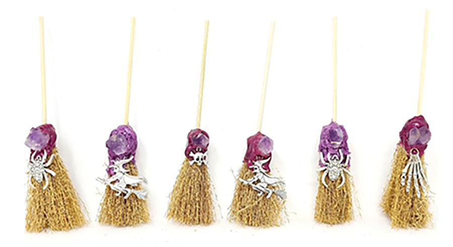 (set of 6) 6" broom